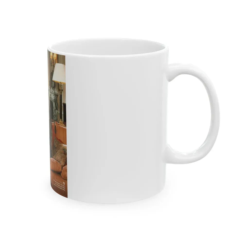 Joan Collins #625 (Vintage Female Icon) White Coffee Mug - Go Mug Yourself