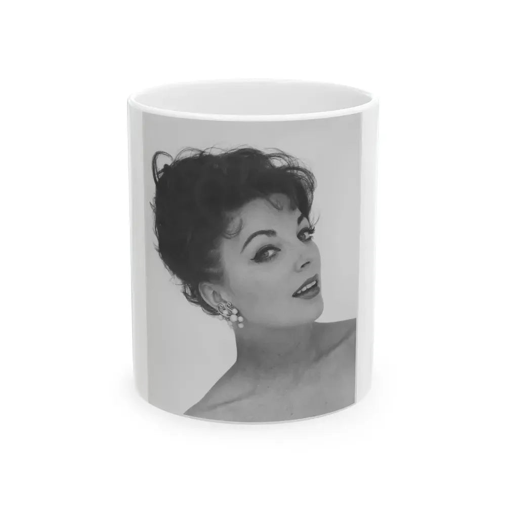 Joan Collins #626 (Vintage Female Icon) White Coffee Mug 11oz - Go Mug Yourself