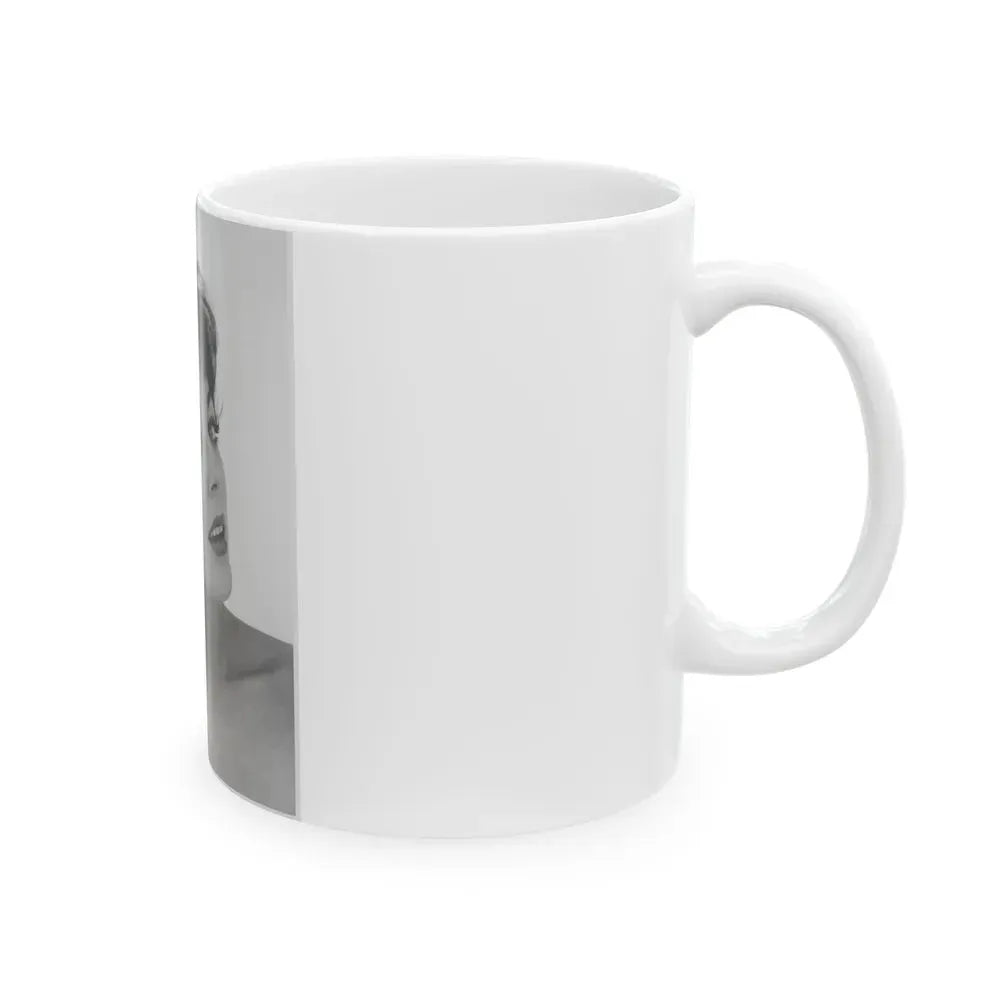 Joan Collins #626 (Vintage Female Icon) White Coffee Mug - Go Mug Yourself