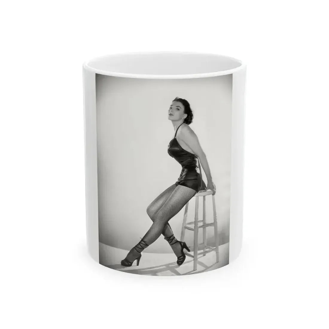 Joan Collins #629 (Vintage Female Icon) White Coffee Mug 11oz - Go Mug Yourself