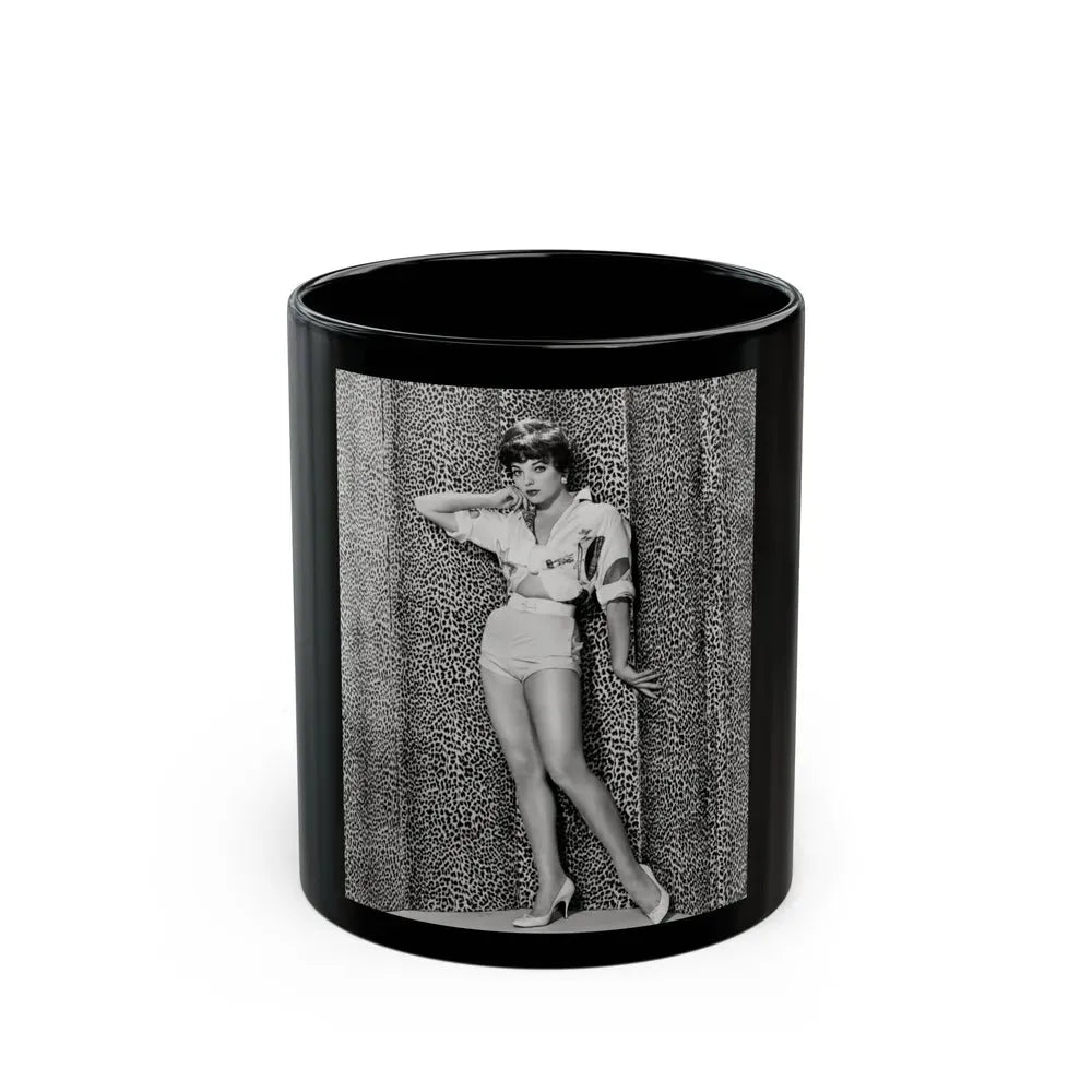 Joan Collins #630 (Vintage Female Icon) Black Coffee Mug 11oz - Go Mug Yourself