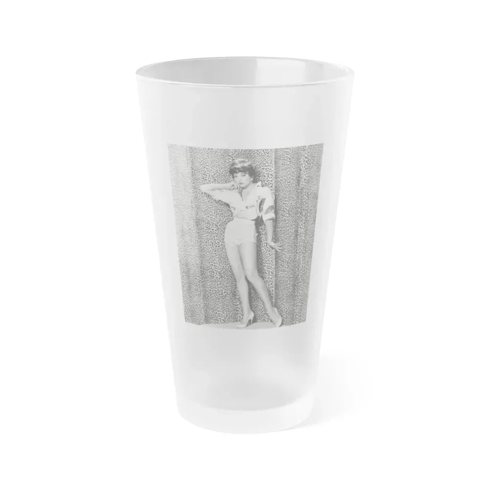 Joan Collins #630 (Vintage Female Icon) Frosted Pint Glass 16oz 16oz Frosted - Go Mug Yourself