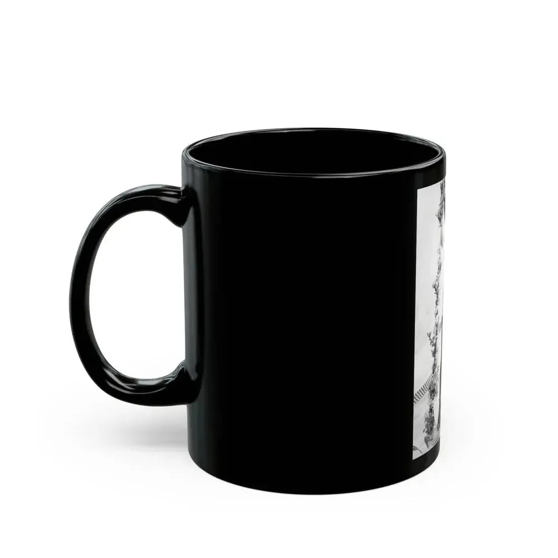 Joan Collins #635 - Topless (Vintage Female Icon) Black Coffee Mug - Go Mug Yourself