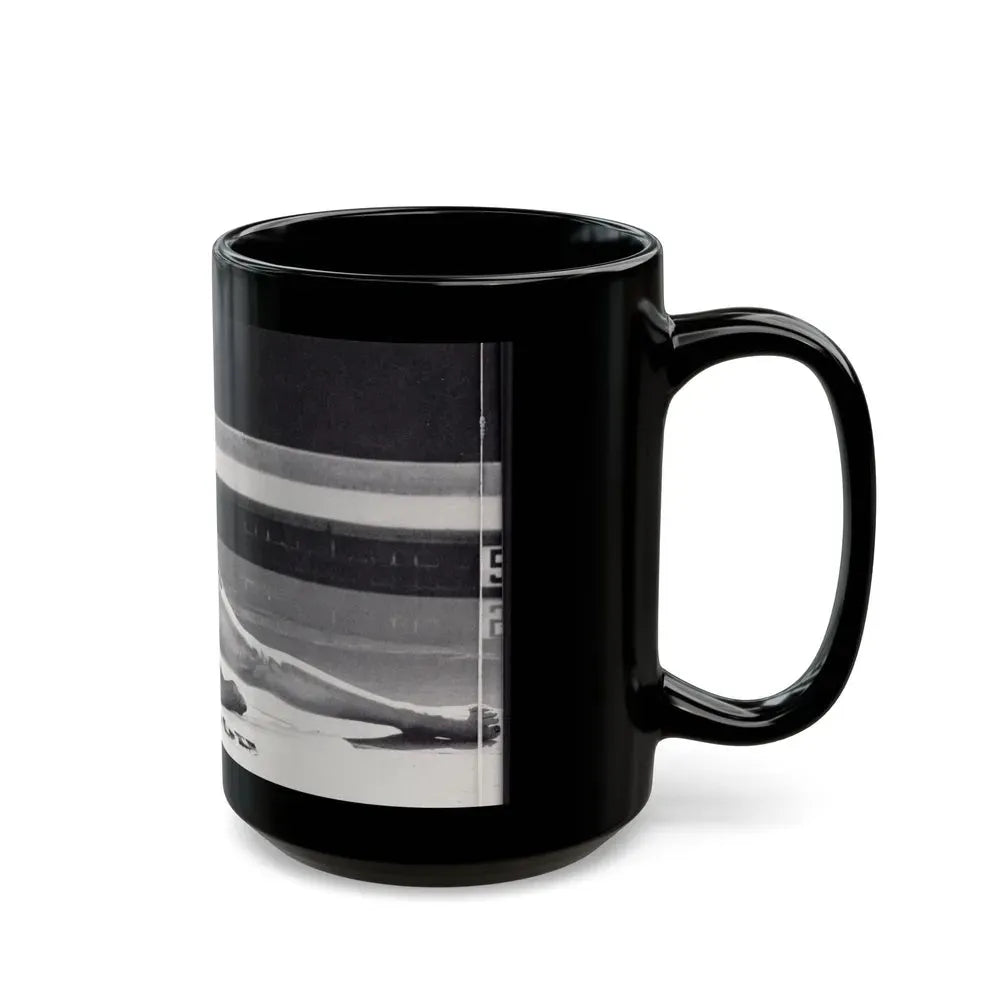Joan Collins #636 (Vintage Female Icon) Black Coffee Mug - Go Mug Yourself