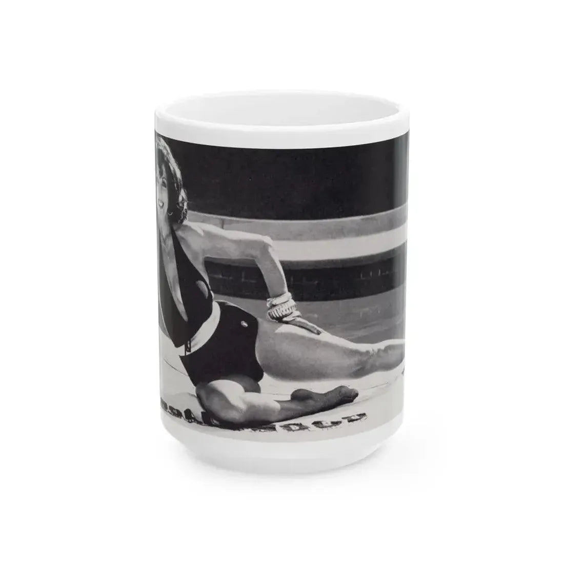 Joan Collins #636 (Vintage Female Icon) White Coffee Mug 15oz - Go Mug Yourself