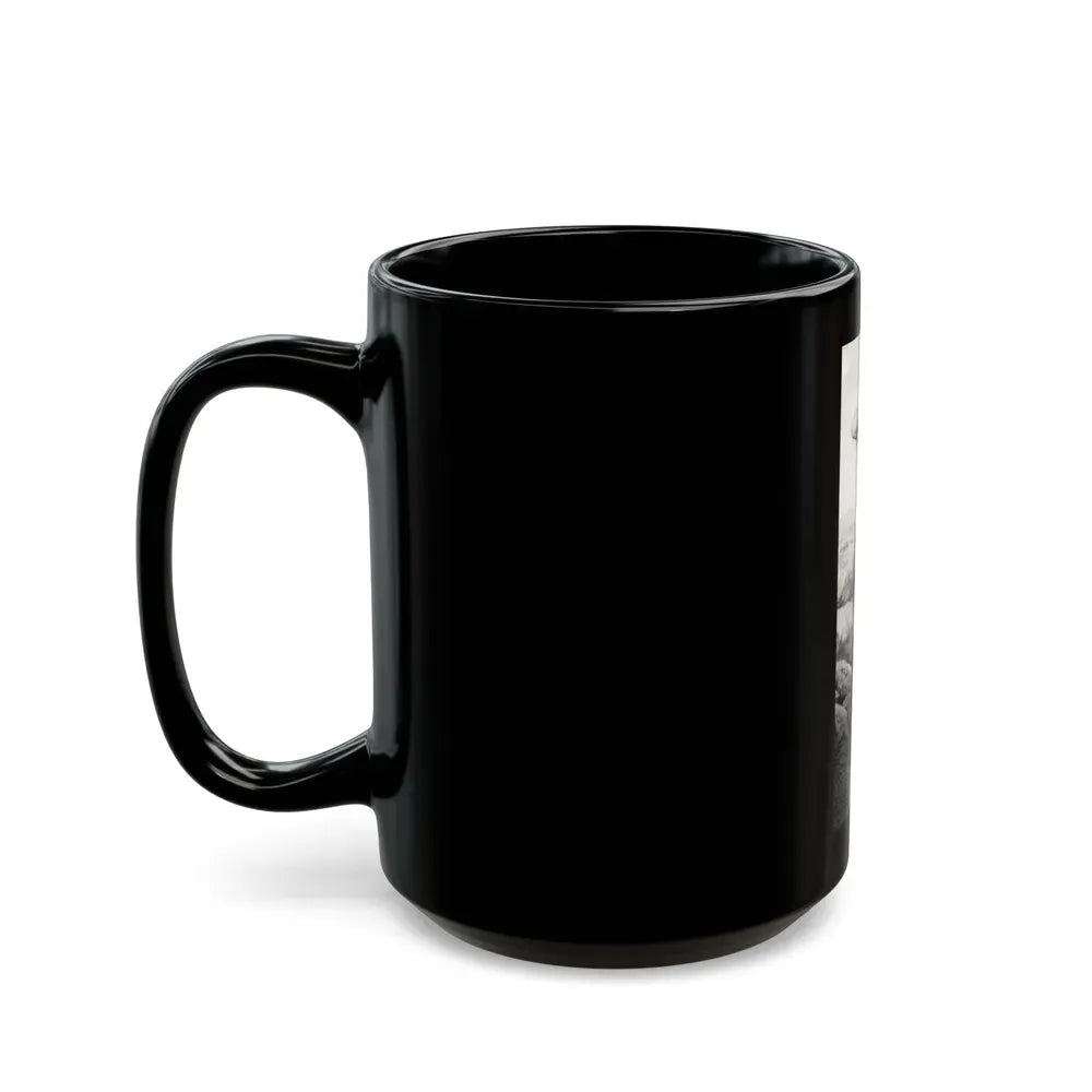 Joan Collins #638 (Vintage Female Icon) Black Coffee Mug - Go Mug Yourself
