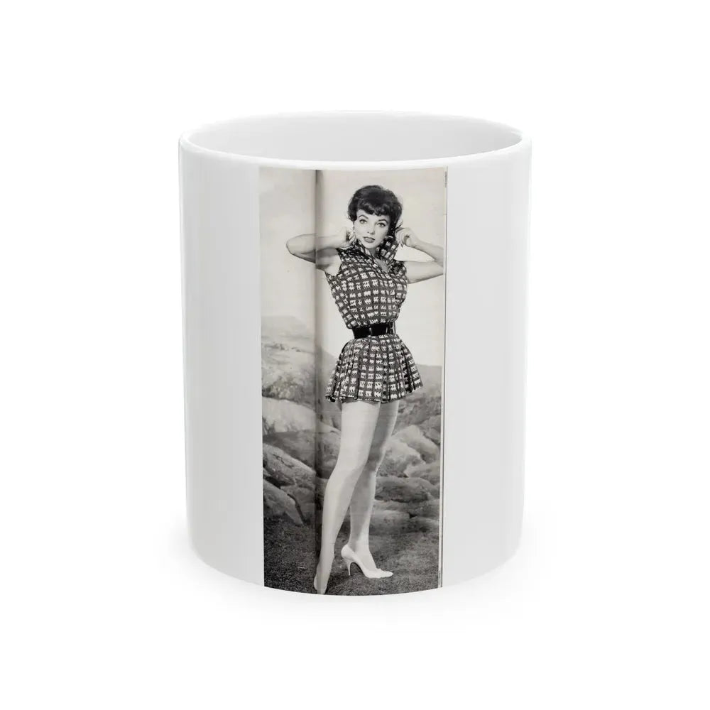 Joan Collins #638 (Vintage Female Icon) White Coffee Mug 11oz - Go Mug Yourself