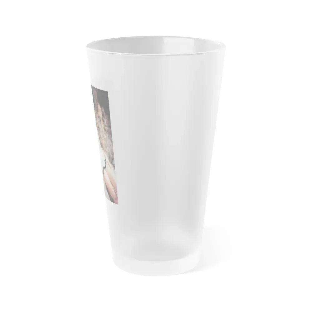 Joan Collins #642 (Vintage Female Icon) Frosted Pint Glass 16oz - Go Mug Yourself