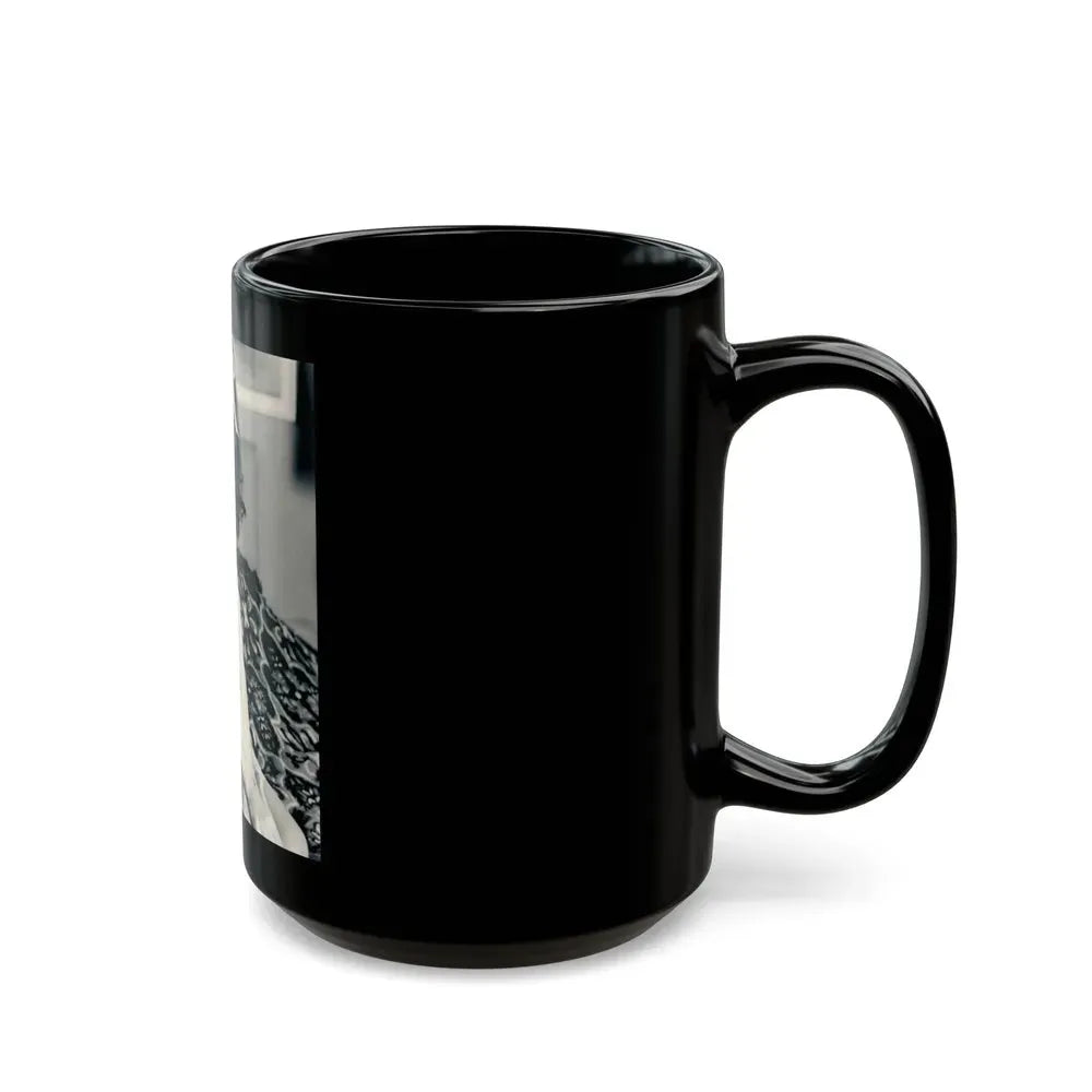 Joan Collins #644 (Vintage Female Icon) Black Coffee Mug - Go Mug Yourself