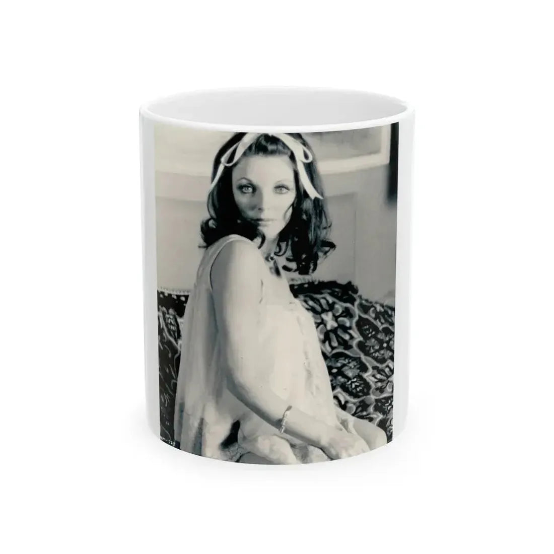 Joan Collins #644 (Vintage Female Icon) White Coffee Mug 11oz - Go Mug Yourself