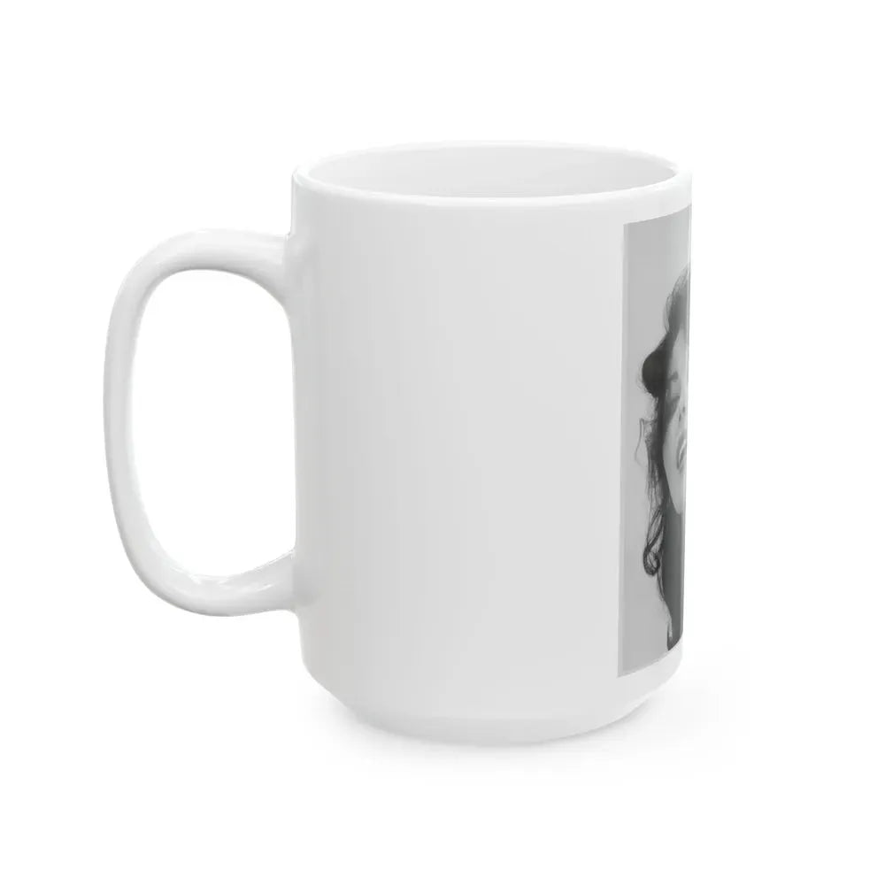 Joan Collins #651 (Vintage Female Icon) White Coffee Mug - Go Mug Yourself