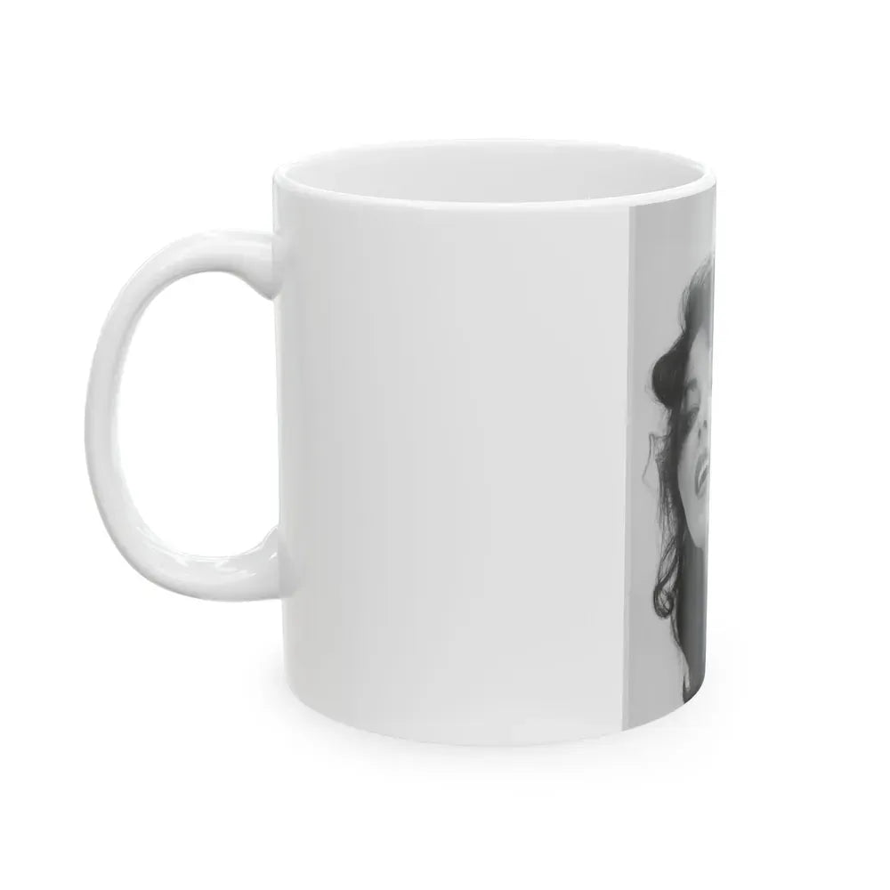 Joan Collins #651 (Vintage Female Icon) White Coffee Mug - Go Mug Yourself