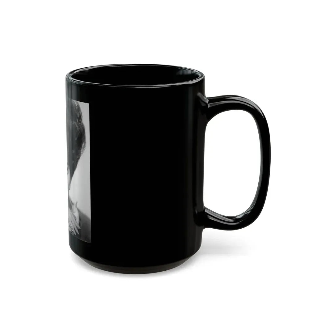 Joan Collins #653 (Vintage Female Icon) Black Coffee Mug - Go Mug Yourself