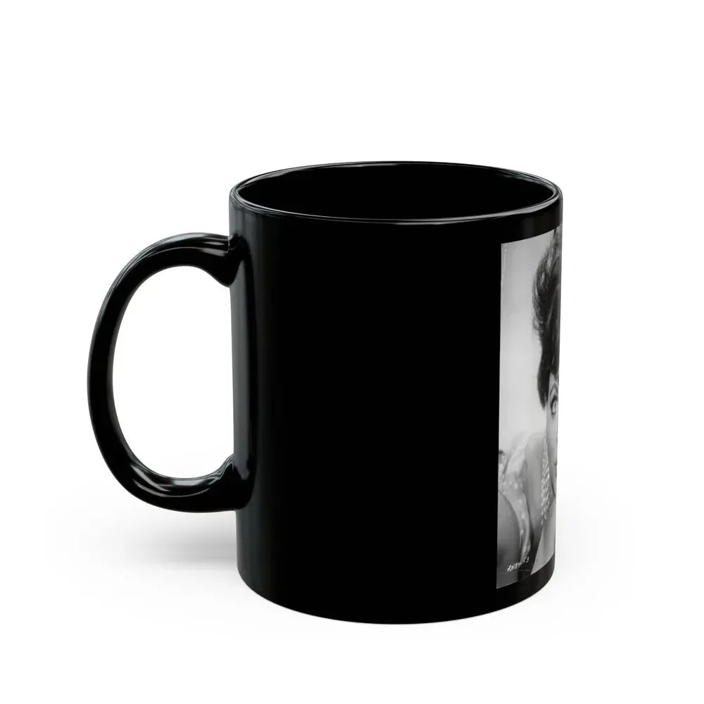 Joan Collins #653 (Vintage Female Icon) Black Coffee Mug - Go Mug Yourself