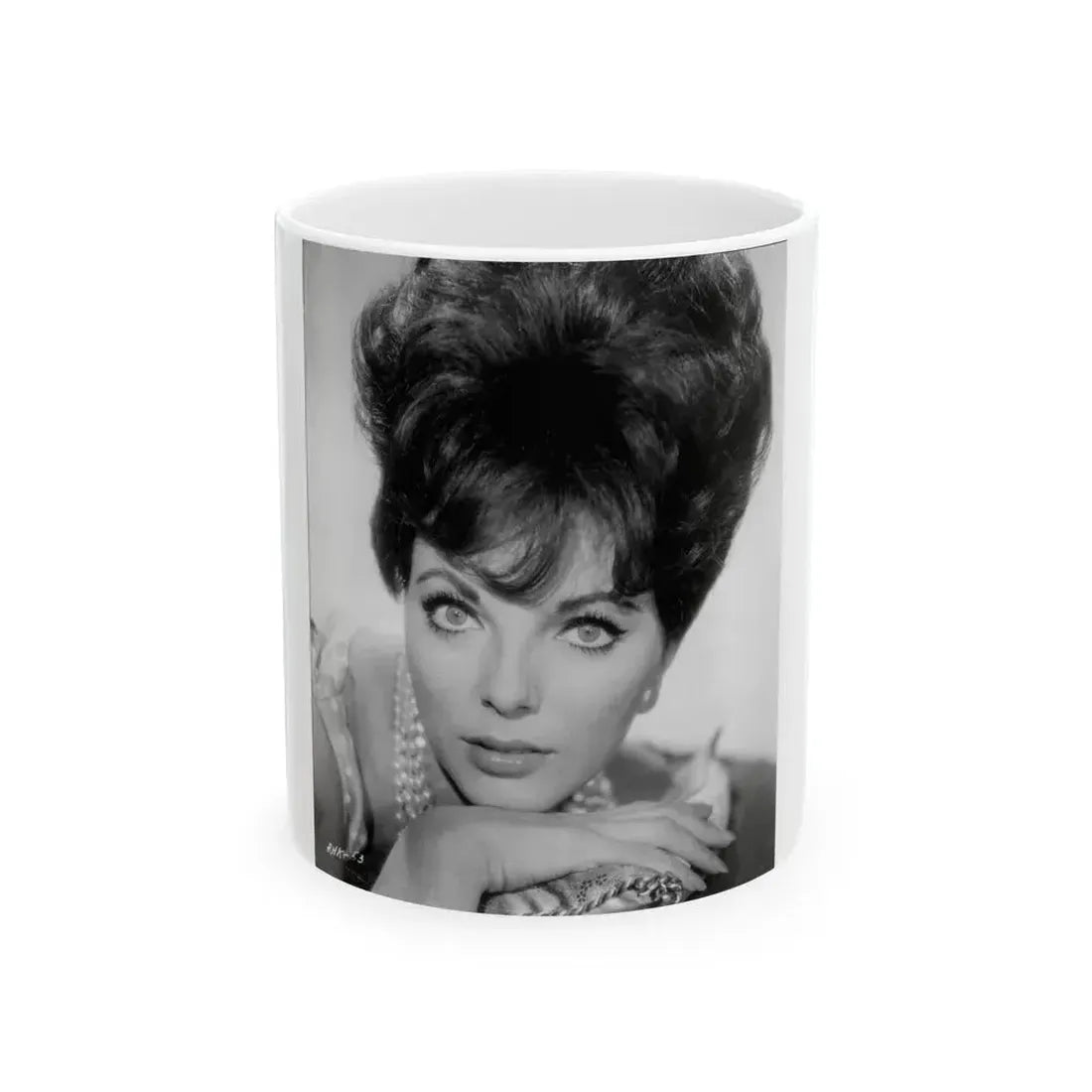 Joan Collins #653 (Vintage Female Icon) White Coffee Mug 11oz - Go Mug Yourself