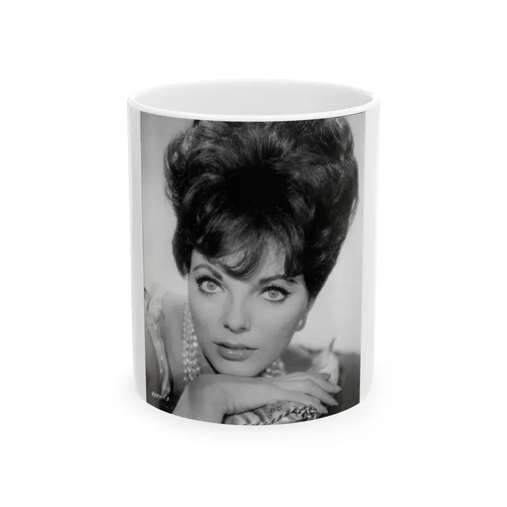 Joan Collins #653 (Vintage Female Icon) White Coffee Mug 11oz - Go Mug Yourself