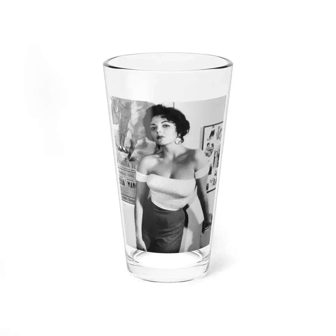 Joan Collins #654 (Vintage Female Icon) Pint Glass 16oz 16oz - Go Mug Yourself