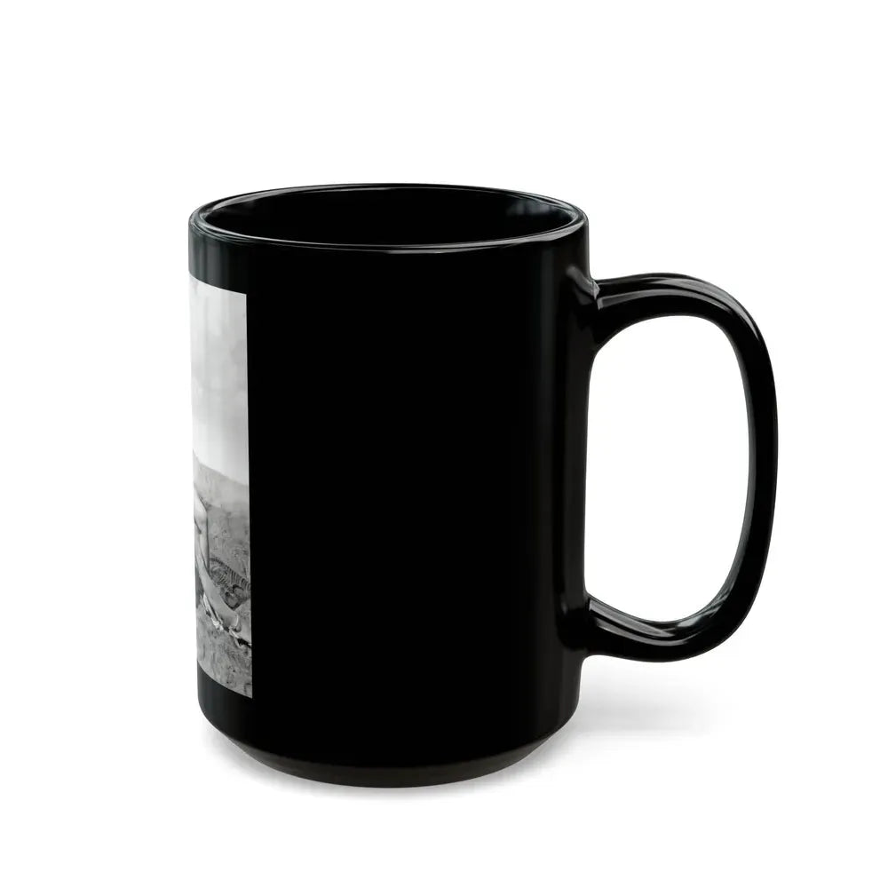 Joan Collins #655 (Vintage Female Icon) Black Coffee Mug - Go Mug Yourself