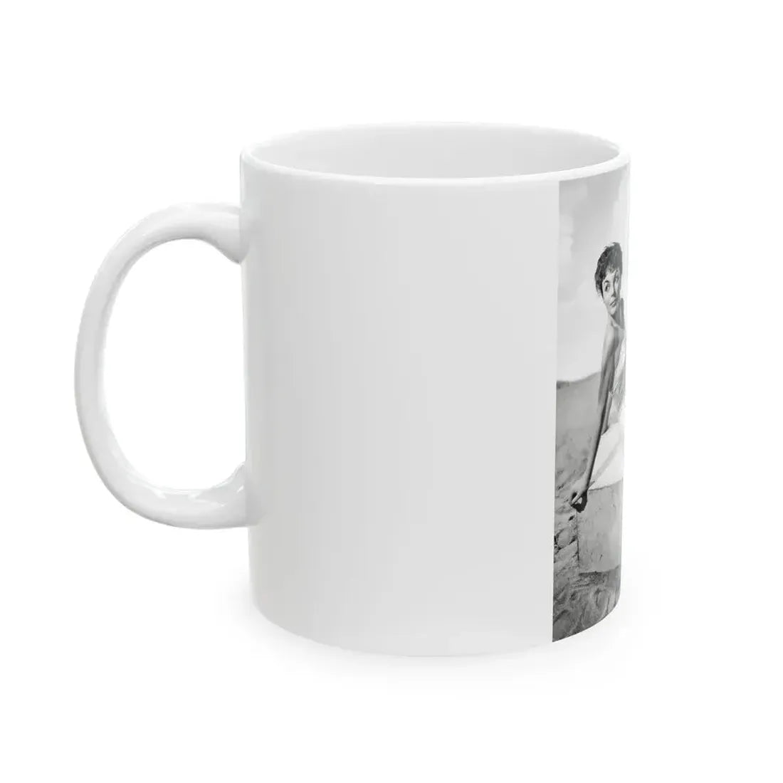 Joan Collins #655 (Vintage Female Icon) White Coffee Mug - Go Mug Yourself