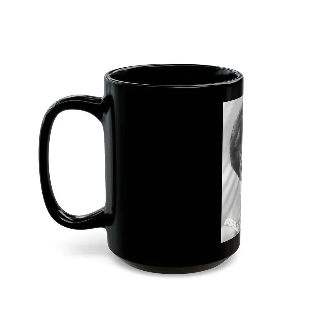 Joan Collins #657 (Vintage Female Icon) Black Coffee Mug - Go Mug Yourself