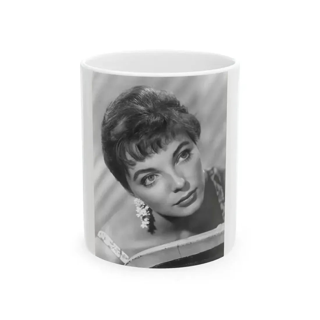 Joan Collins #657 (Vintage Female Icon) White Coffee Mug 11oz - Go Mug Yourself