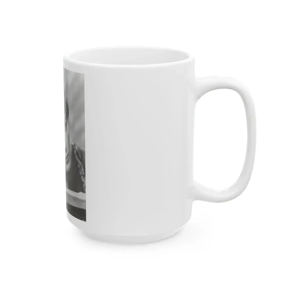 Joan Collins #657 (Vintage Female Icon) White Coffee Mug - Go Mug Yourself
