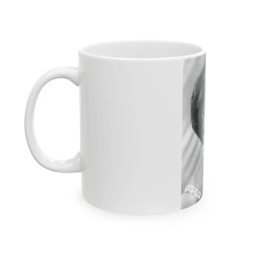 Joan Collins #657 (Vintage Female Icon) White Coffee Mug - Go Mug Yourself