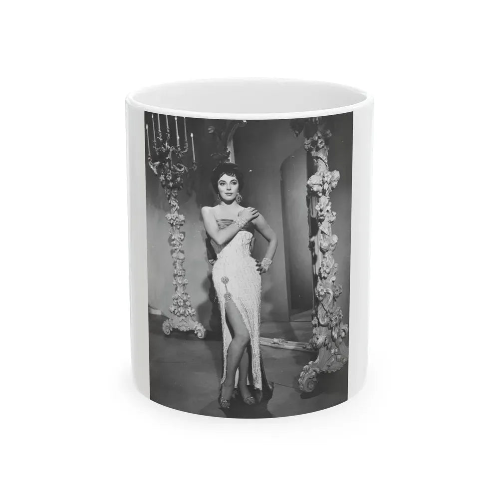 Joan Collins #658 (Vintage Female Icon) White Coffee Mug 11oz - Go Mug Yourself