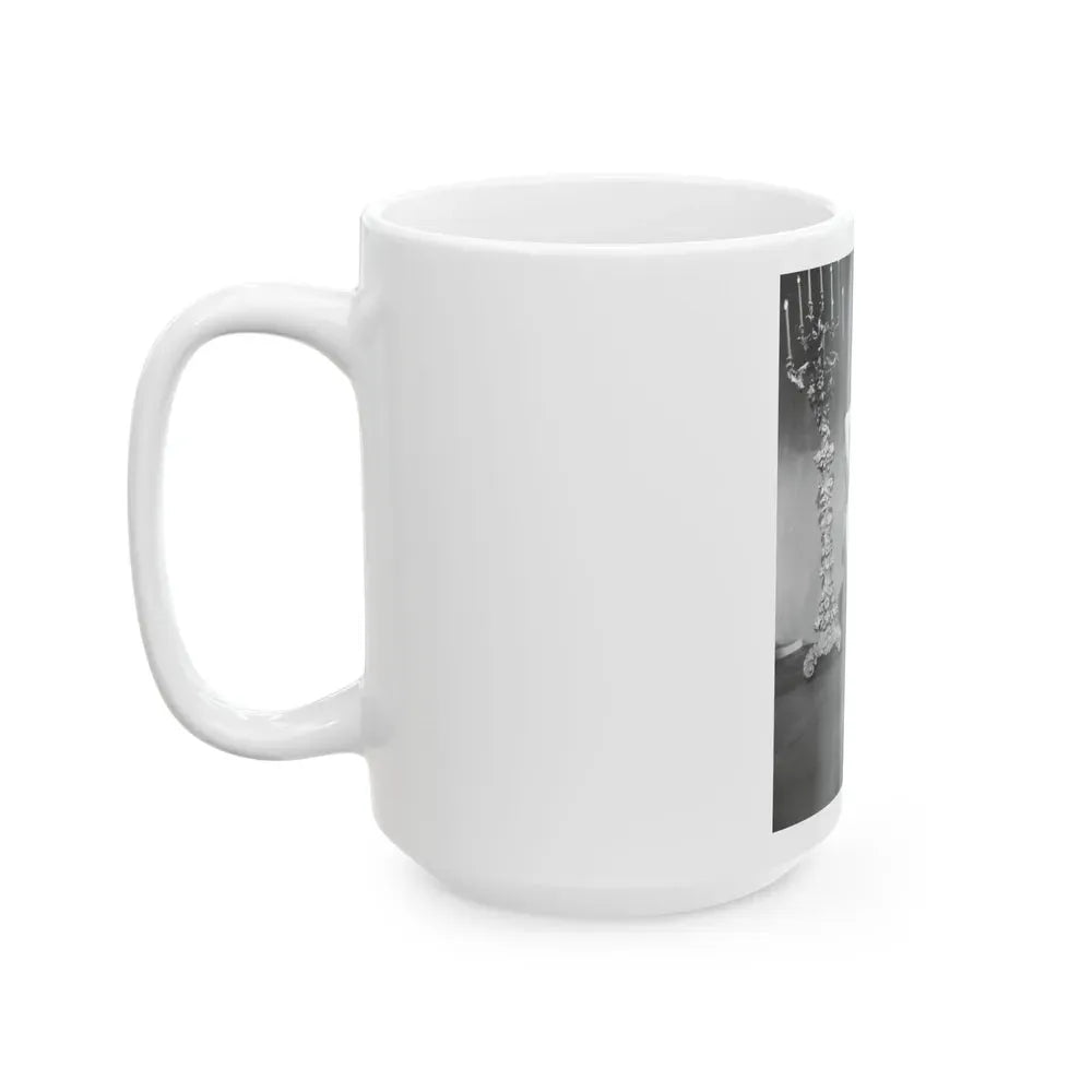 Joan Collins #658 (Vintage Female Icon) White Coffee Mug - Go Mug Yourself