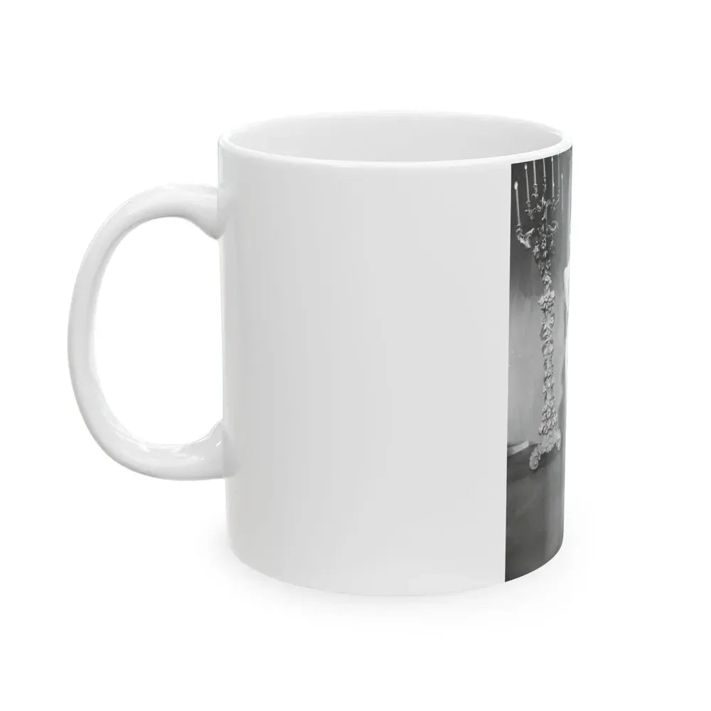 Joan Collins #658 (Vintage Female Icon) White Coffee Mug - Go Mug Yourself