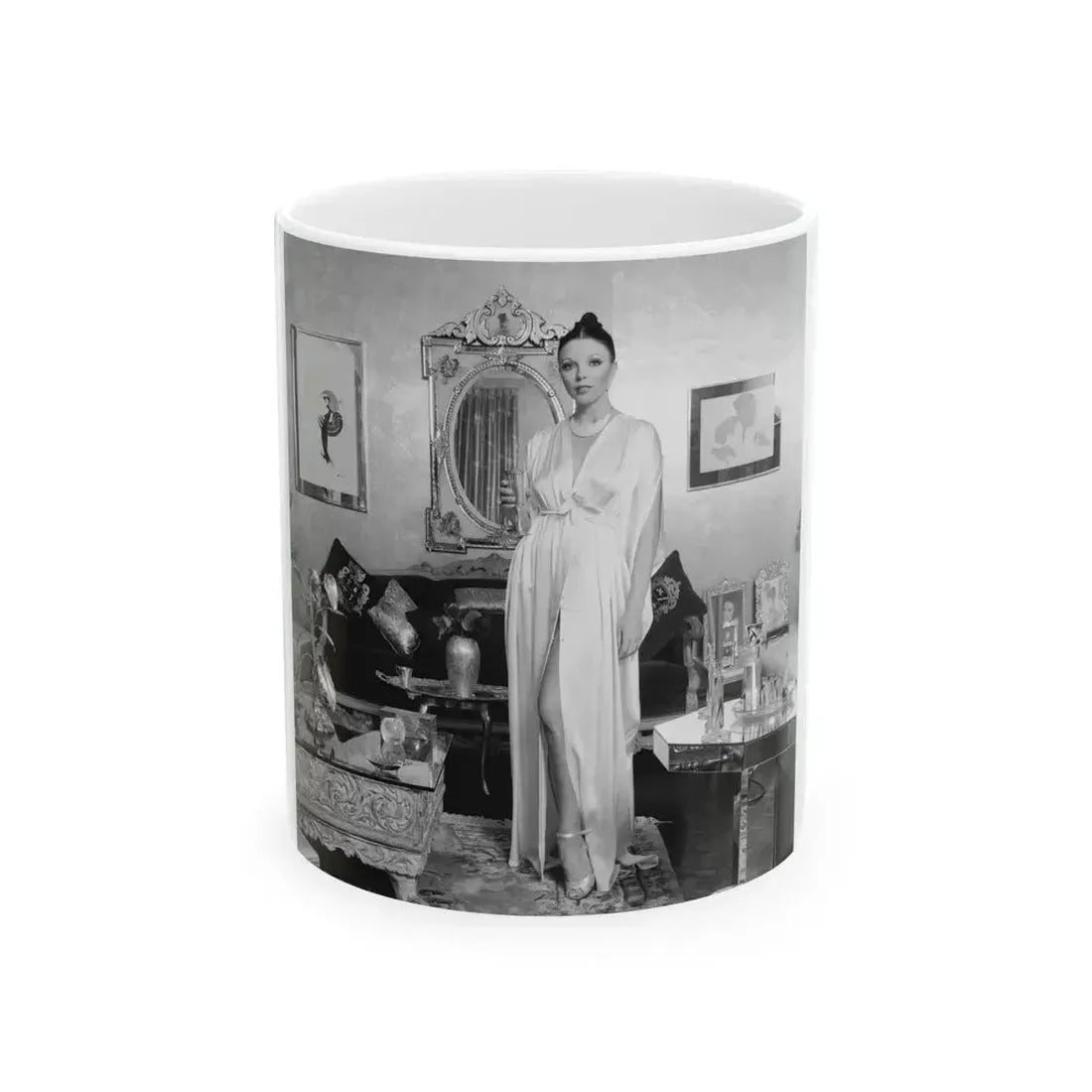 Joan Collins #659 (Vintage Female Icon) White Coffee Mug 11oz - Go Mug Yourself