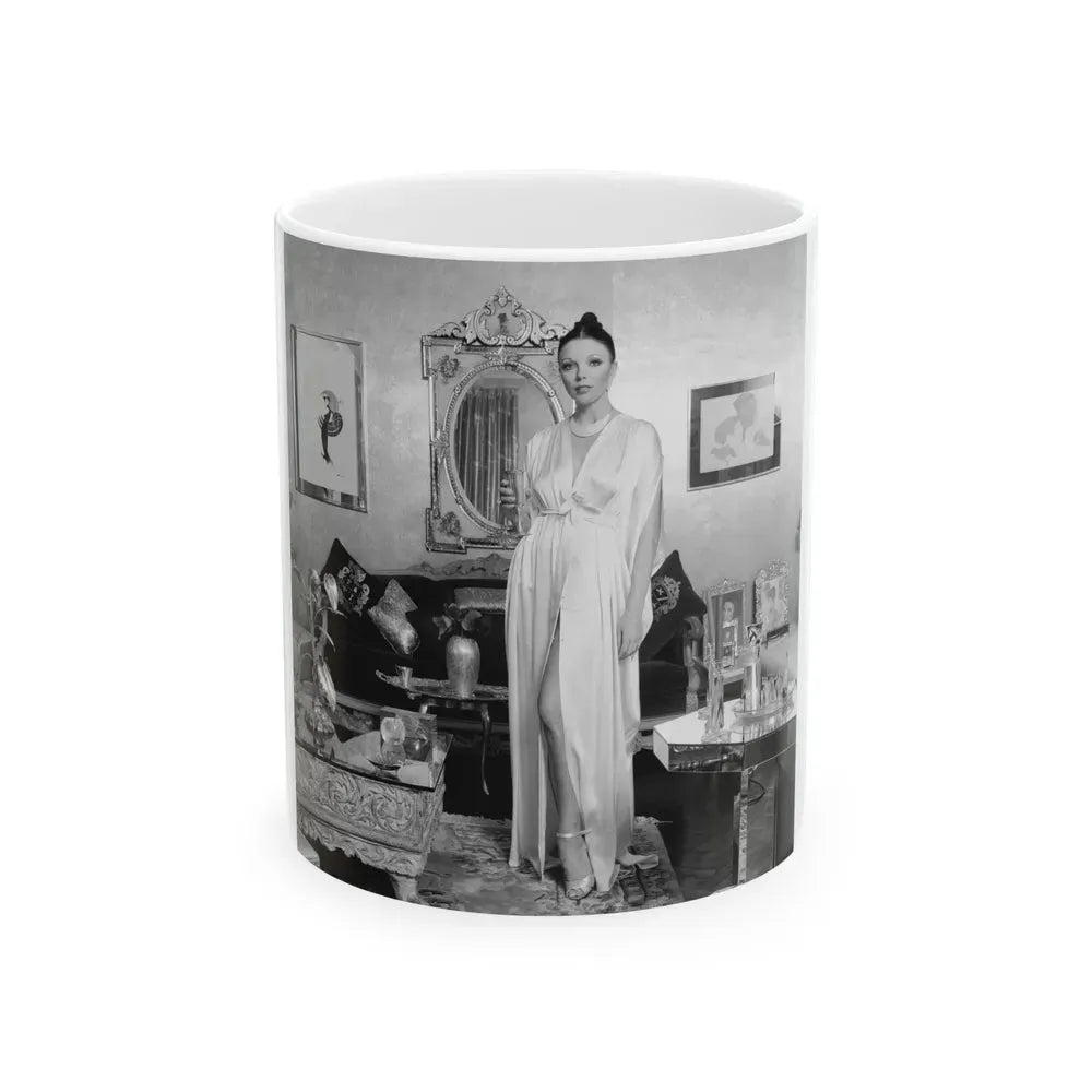 Joan Collins #659 (Vintage Female Icon) White Coffee Mug 11oz - Go Mug Yourself
