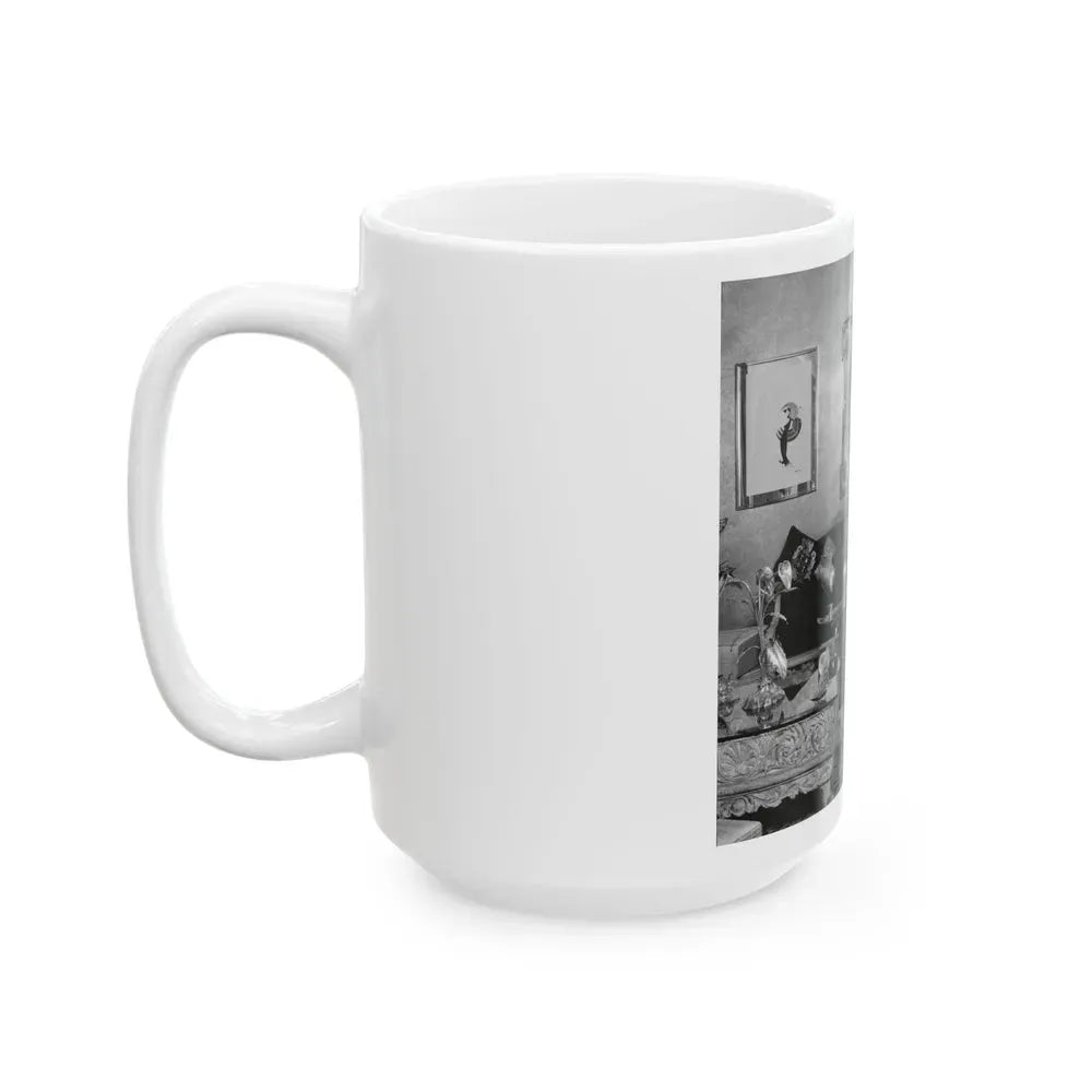 Joan Collins #659 (Vintage Female Icon) White Coffee Mug - Go Mug Yourself