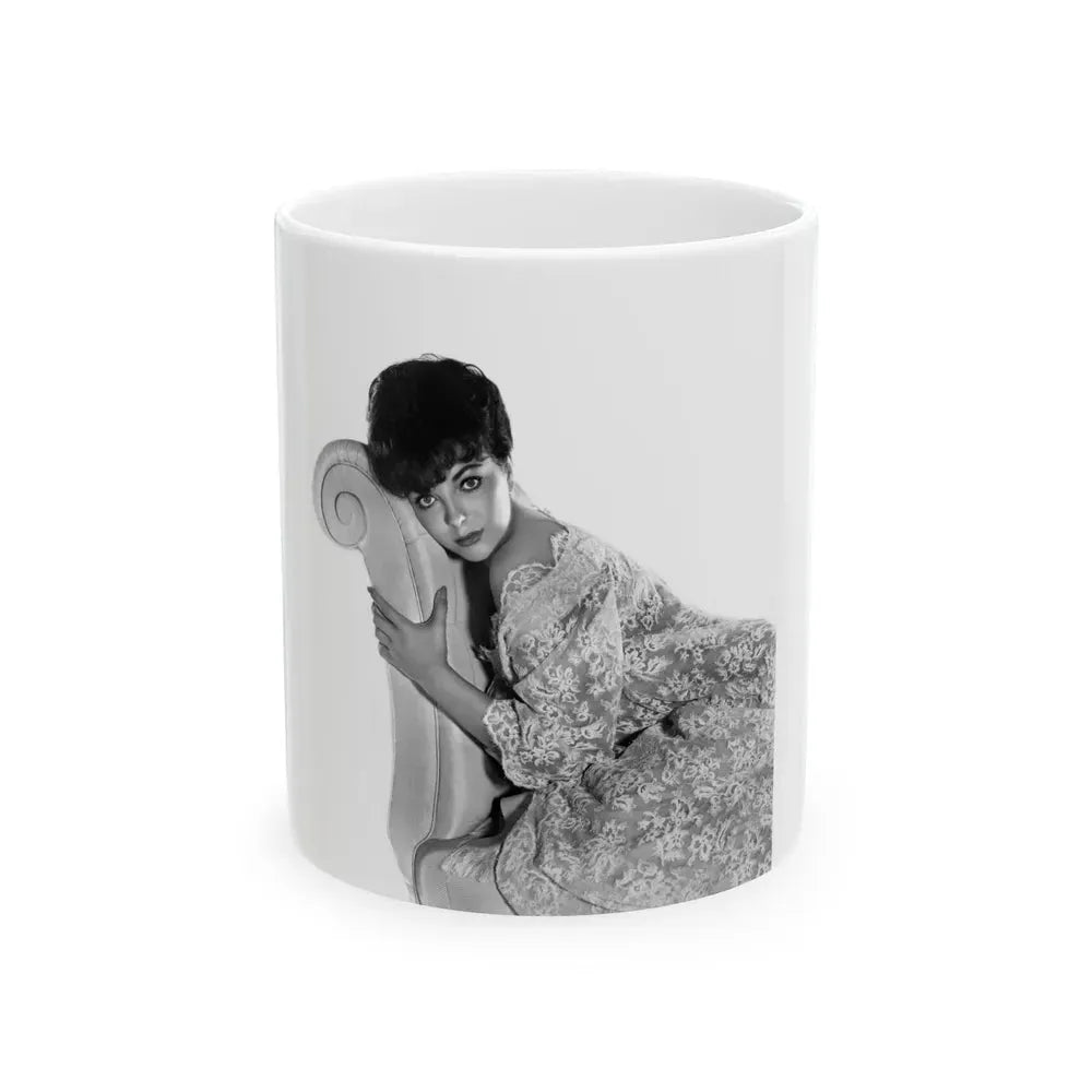 Joan Collins #660 (Vintage Female Icon) White Coffee Mug 11oz - Go Mug Yourself