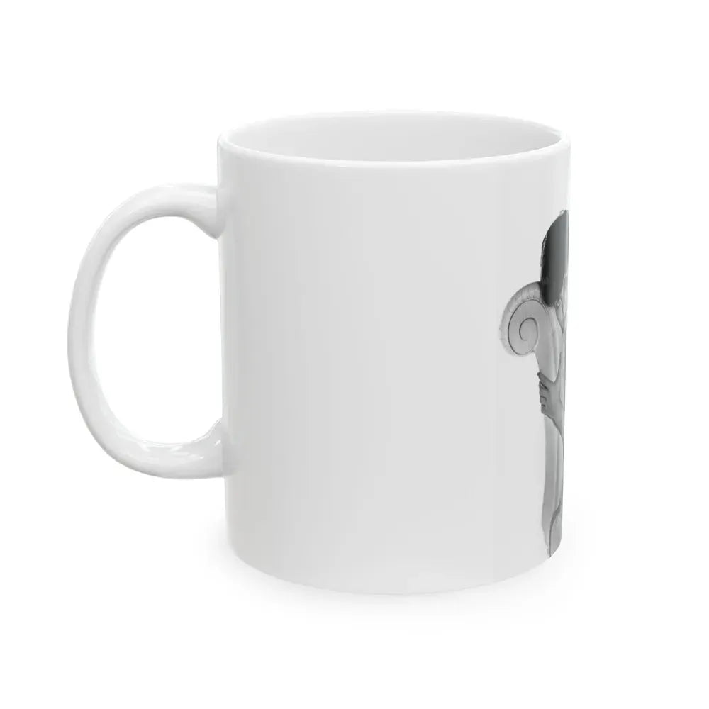 Joan Collins #660 (Vintage Female Icon) White Coffee Mug - Go Mug Yourself