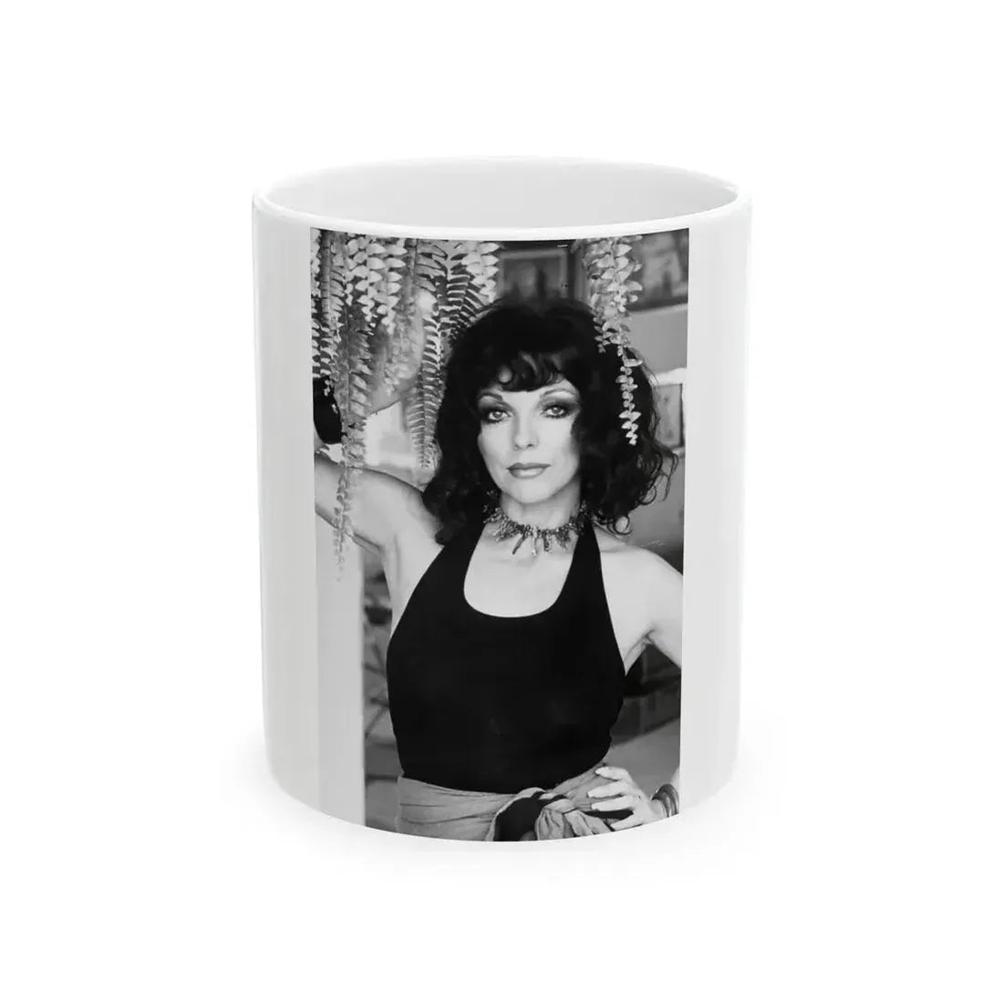 Joan Collins #661 (Vintage Female Icon) White Coffee Mug 11oz - Go Mug Yourself