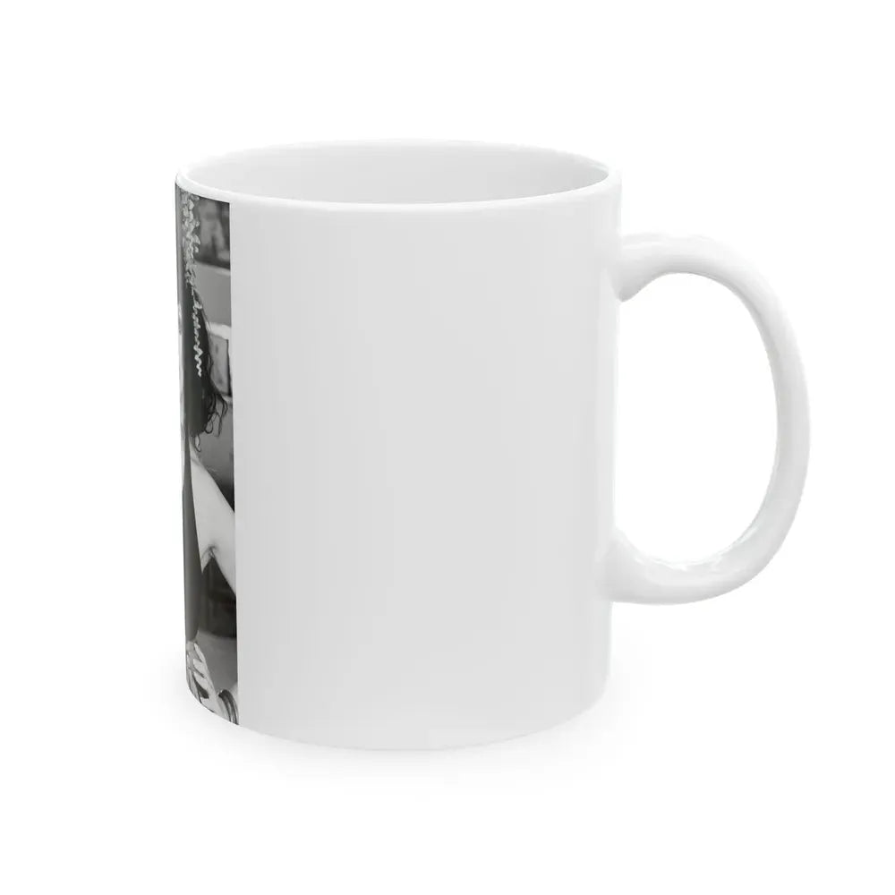 Joan Collins #661 (Vintage Female Icon) White Coffee Mug - Go Mug Yourself