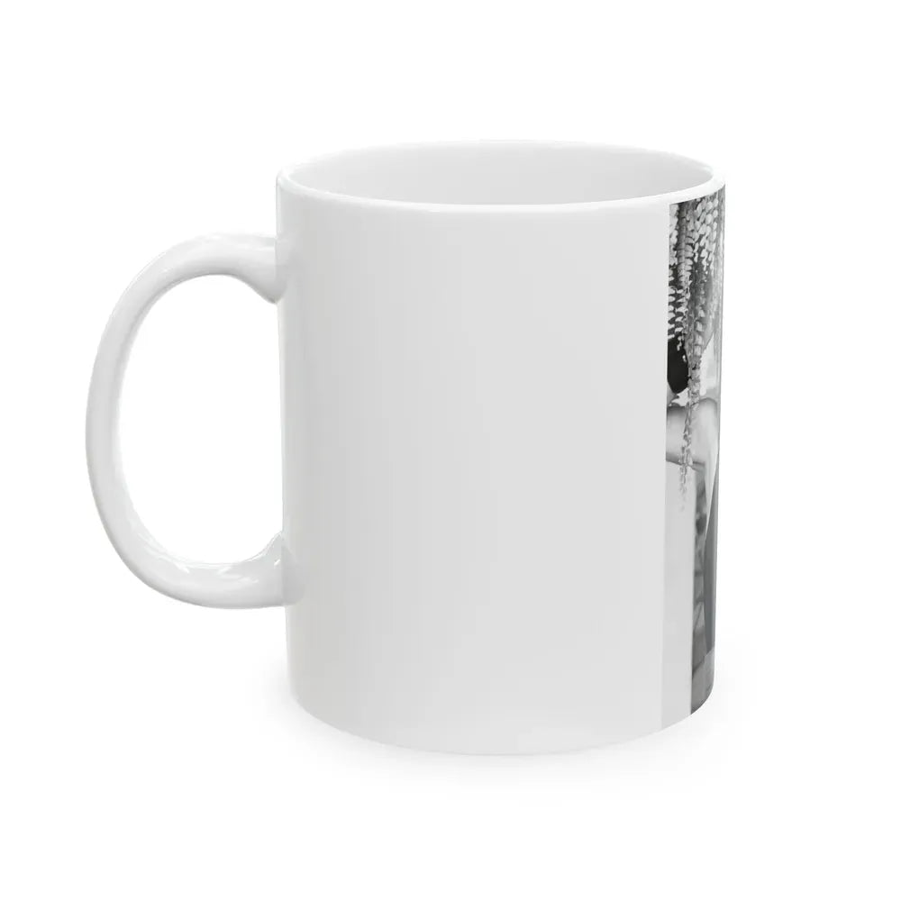 Joan Collins #661 (Vintage Female Icon) White Coffee Mug - Go Mug Yourself