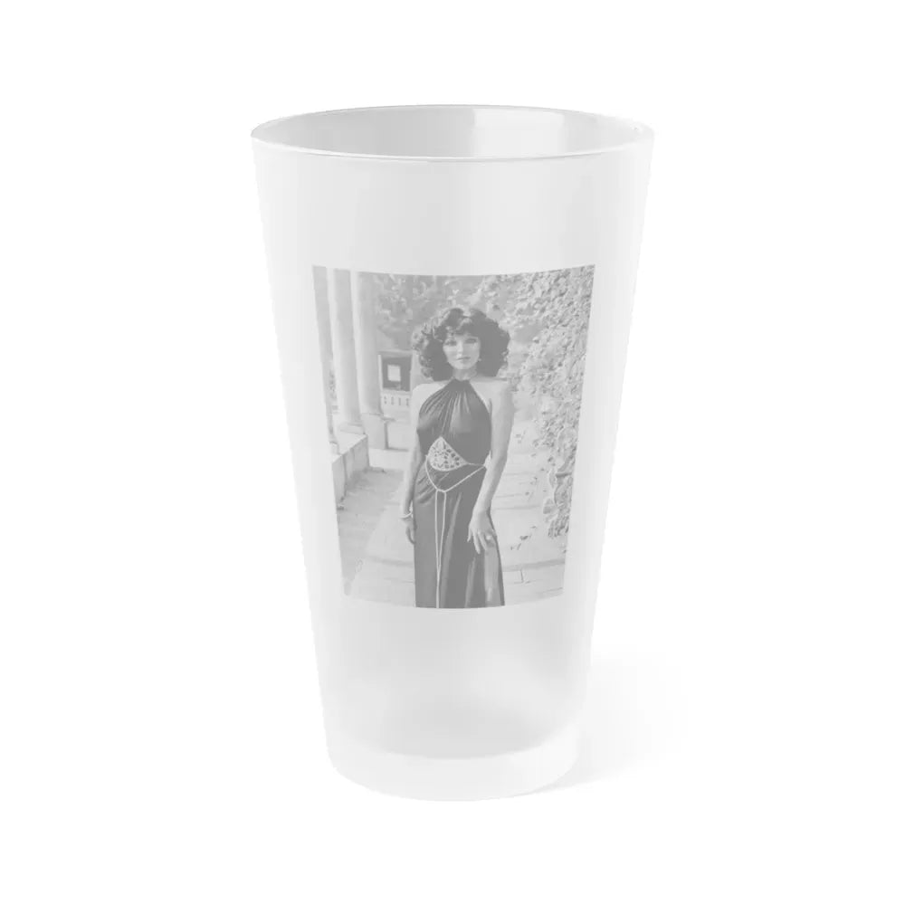 Joan Collins #662 (Vintage Female Icon) Frosted Pint Glass 16oz 16oz Frosted - Go Mug Yourself