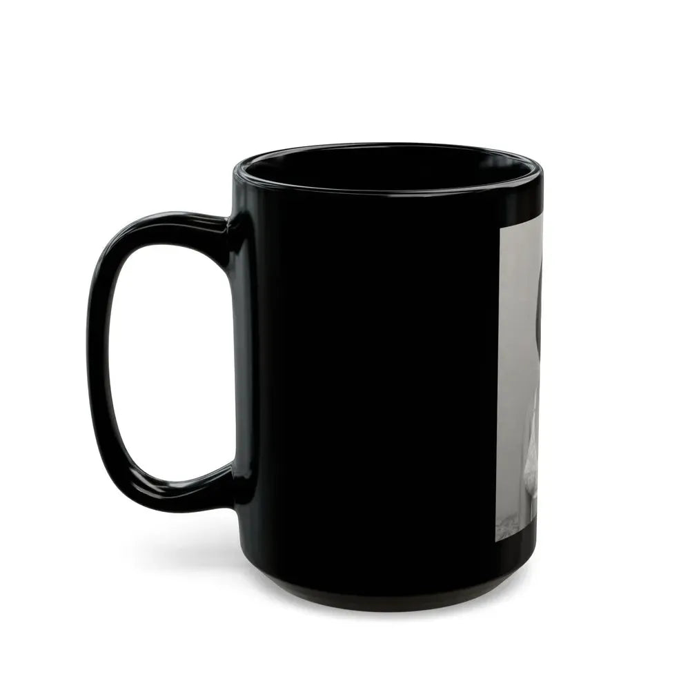 Joan Collins #663 (Vintage Female Icon) Black Coffee Mug - Go Mug Yourself