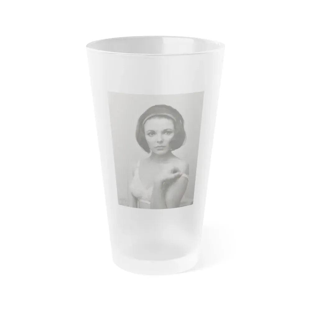 Joan Collins #663 (Vintage Female Icon) Frosted Pint Glass 16oz 16oz Frosted - Go Mug Yourself