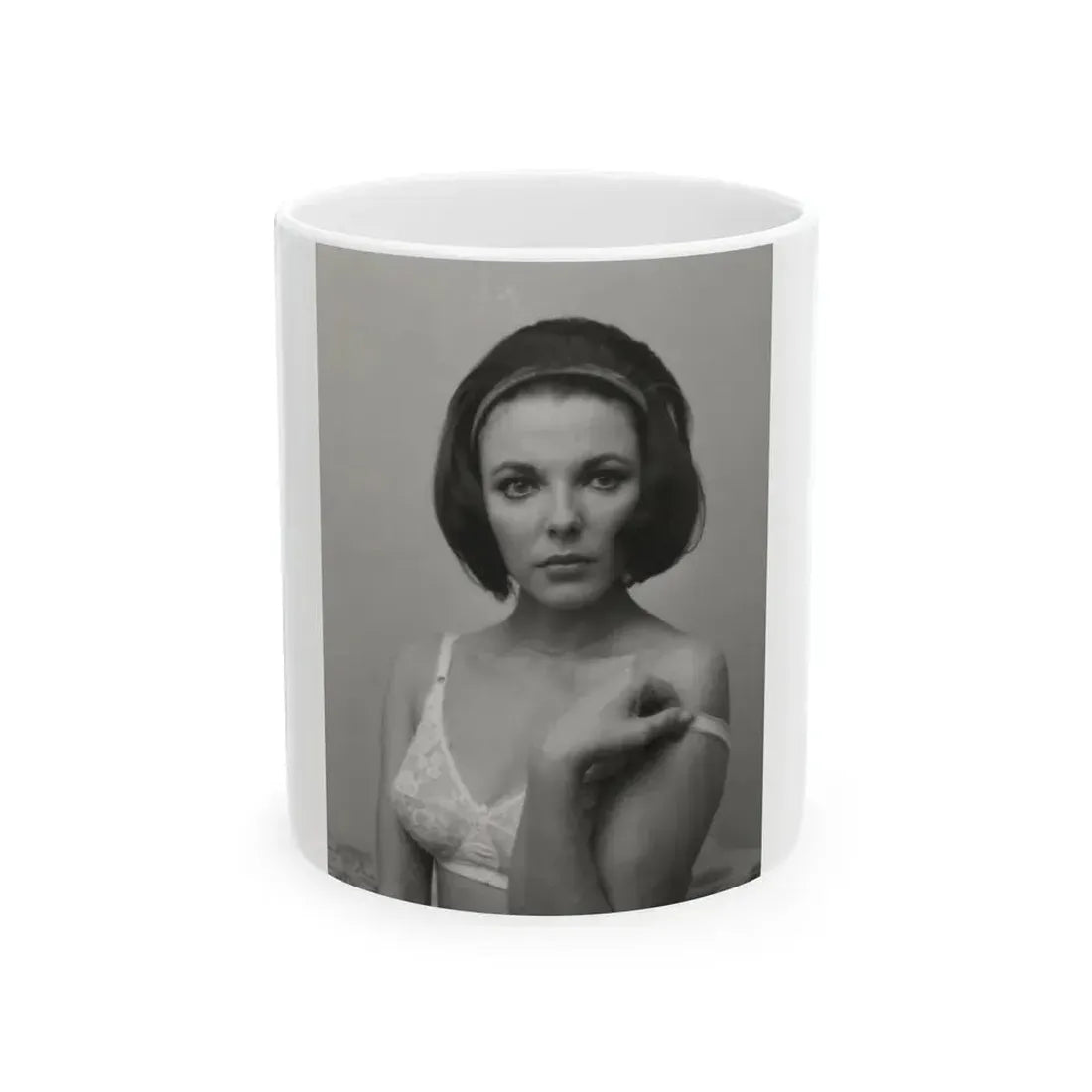 Joan Collins #663 (Vintage Female Icon) White Coffee Mug 11oz - Go Mug Yourself
