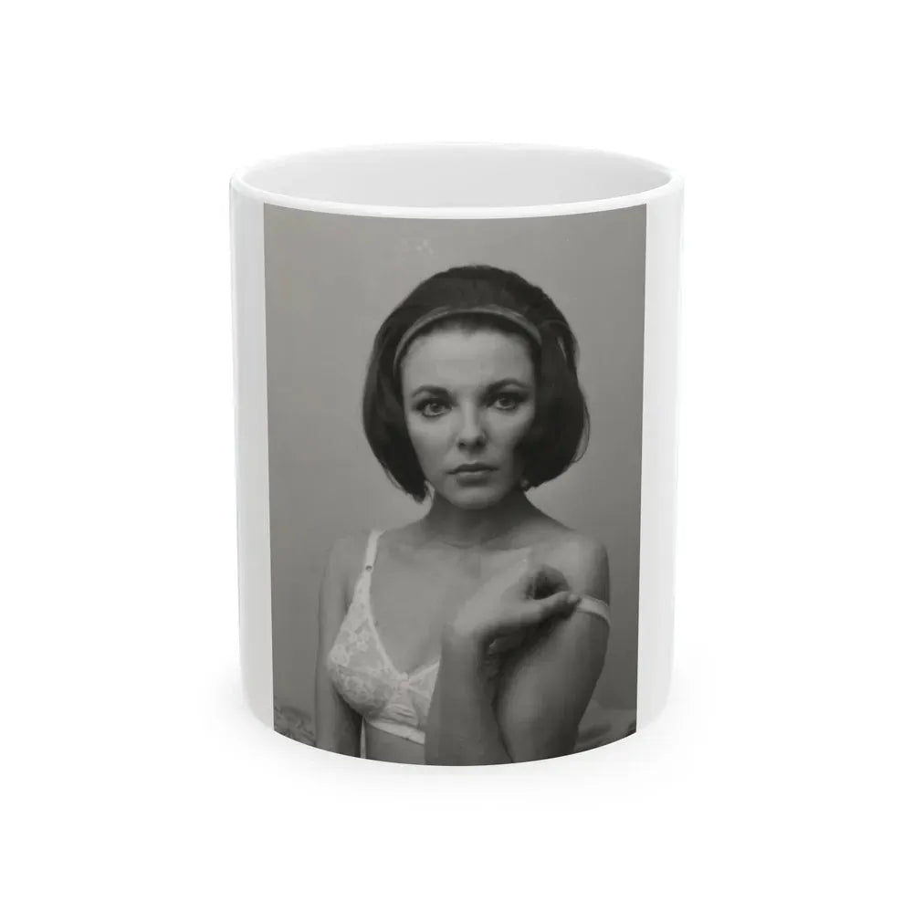 Joan Collins #663 (Vintage Female Icon) White Coffee Mug 11oz - Go Mug Yourself