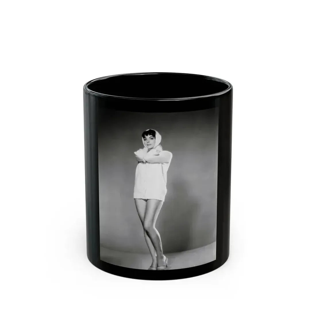 Joan Collins #664 (Vintage Female Icon) Black Coffee Mug 11oz - Go Mug Yourself