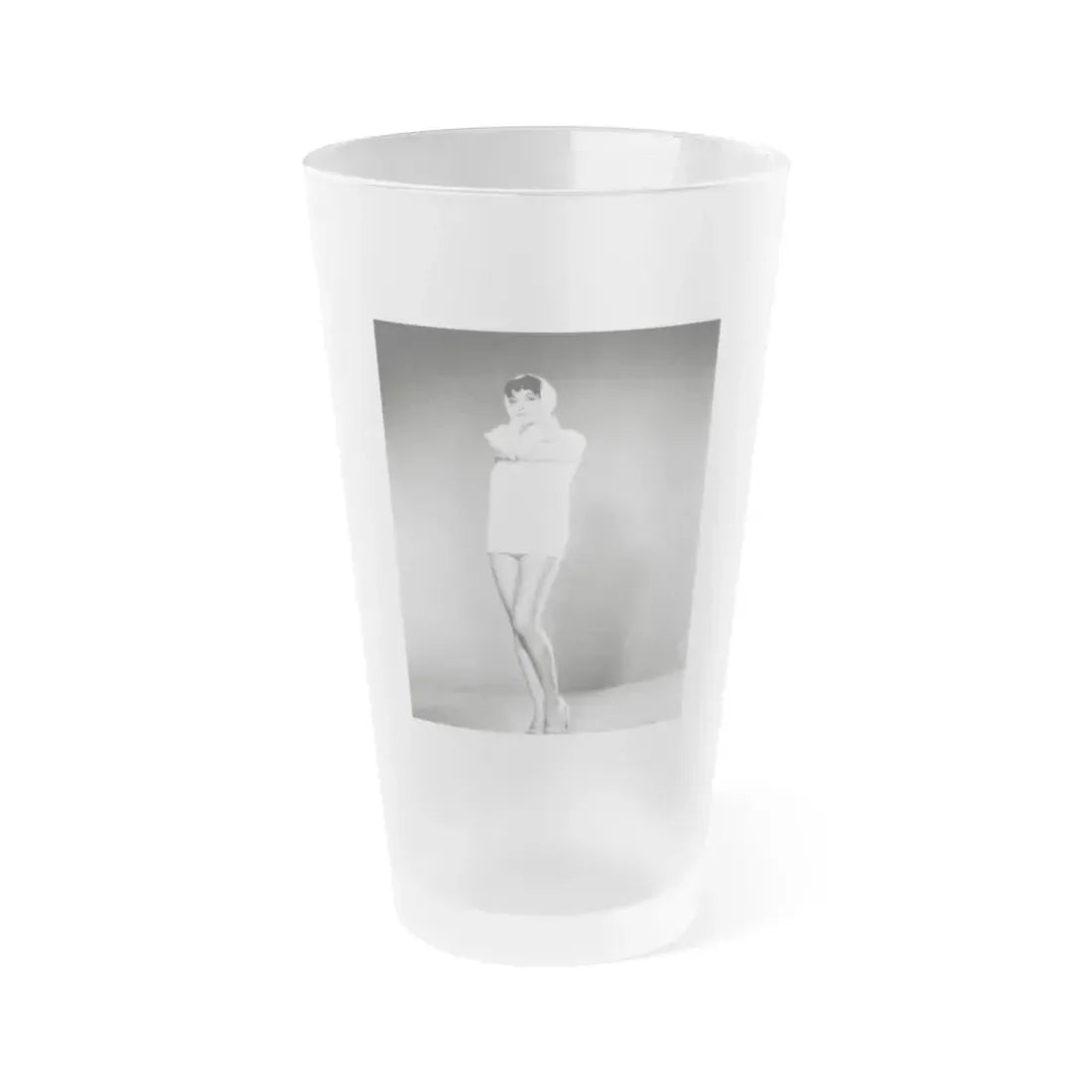 Joan Collins #664 (Vintage Female Icon) Frosted Pint Glass 16oz 16oz Frosted - Go Mug Yourself