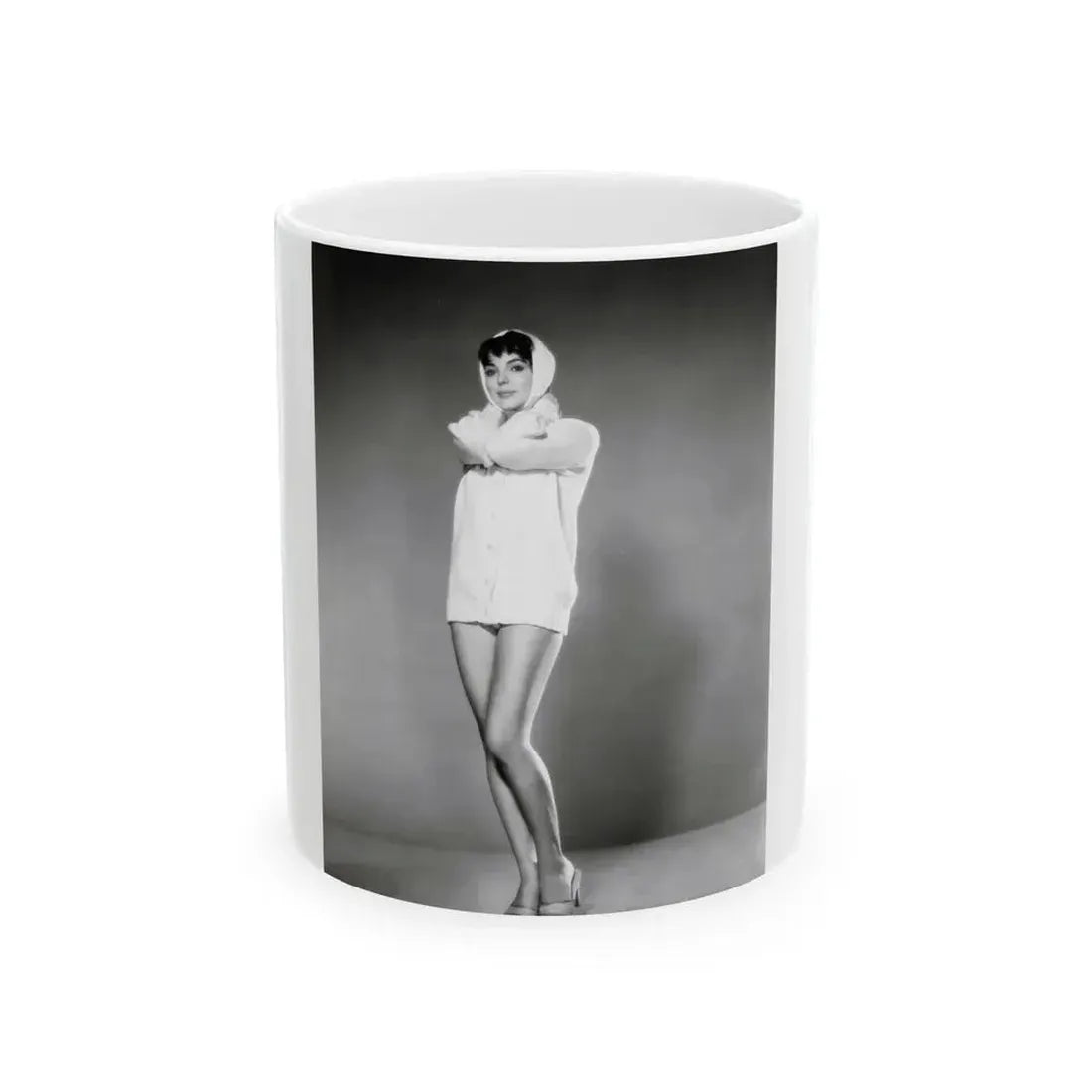 Joan Collins #664 (Vintage Female Icon) White Coffee Mug 11oz - Go Mug Yourself