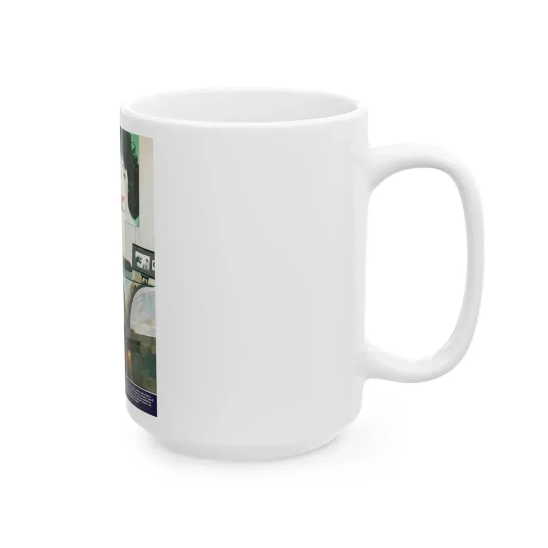 Joan Collins #666 (Vintage Female Icon) White Coffee Mug - Go Mug Yourself