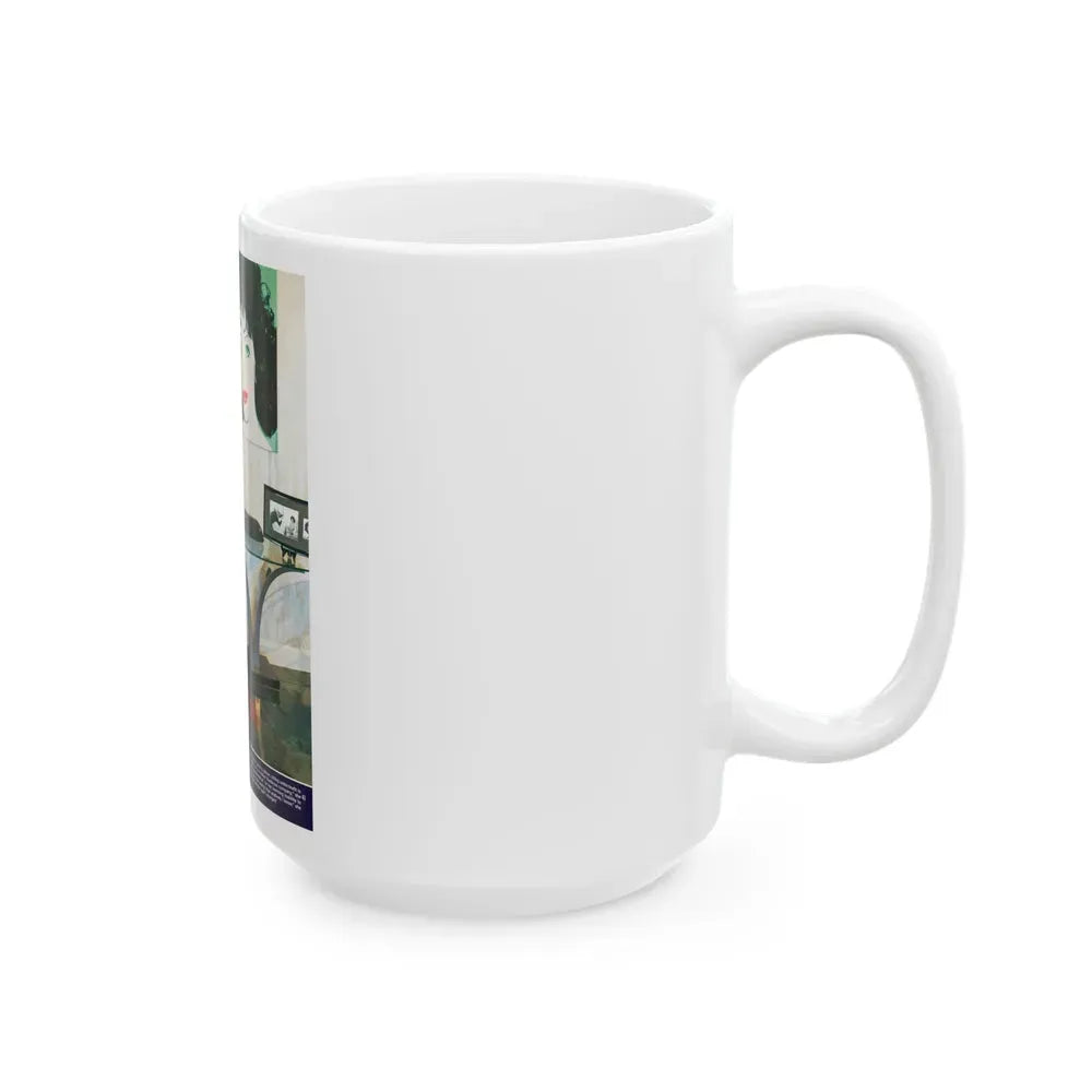 Joan Collins #666 (Vintage Female Icon) White Coffee Mug - Go Mug Yourself
