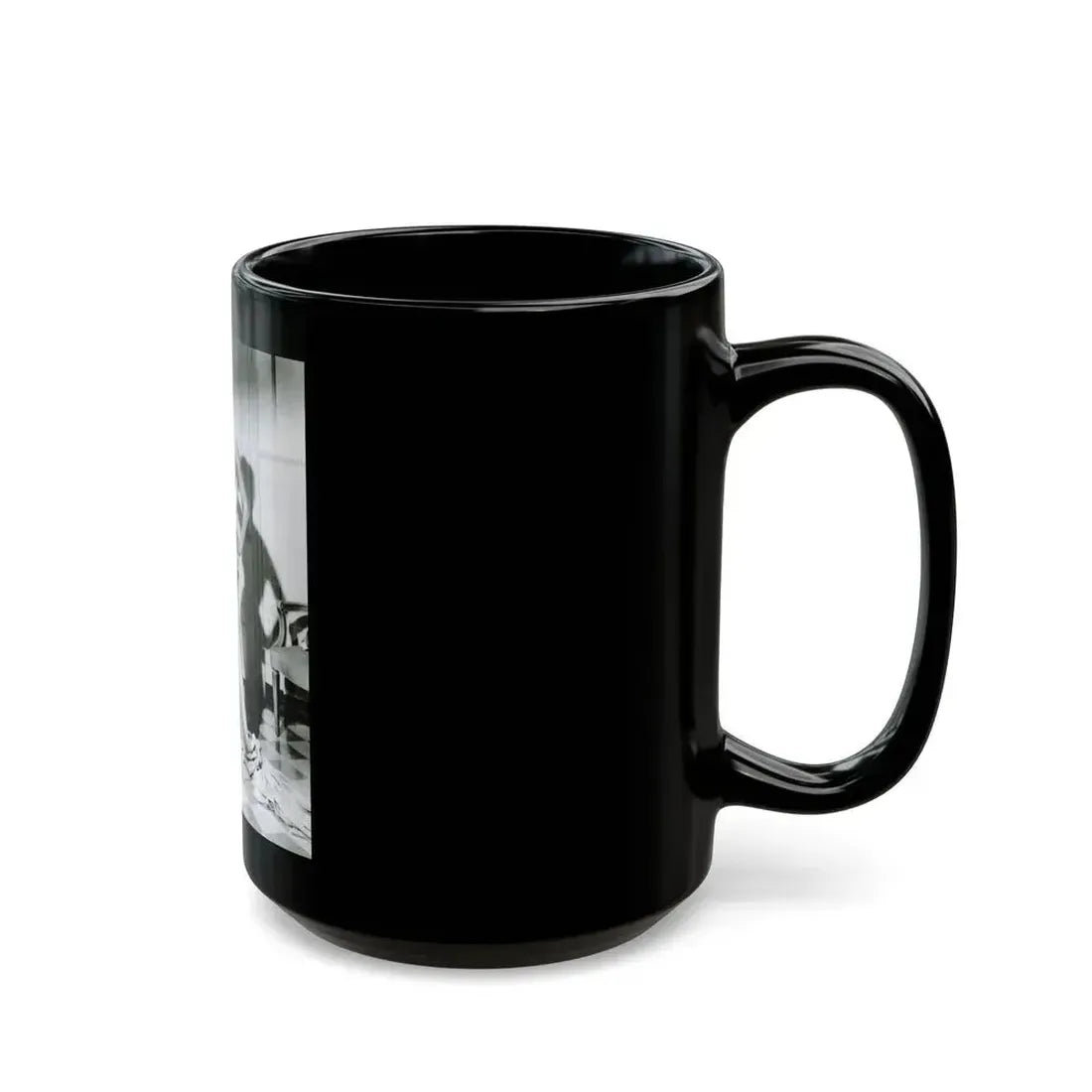 Joan Collins #670 (Vintage Female Icon) Black Coffee Mug - Go Mug Yourself