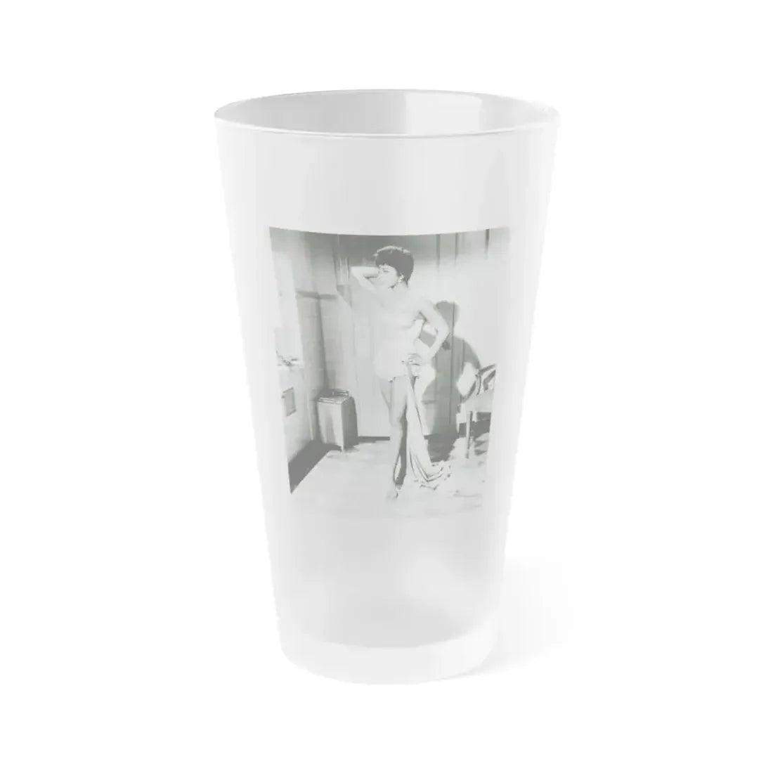 Joan Collins #670 (Vintage Female Icon) Frosted Pint Glass 16oz 16oz Frosted - Go Mug Yourself